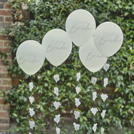 Team Bride Ballonnen 30cm 5st van Ginger Ray koop je bij Partywinkel