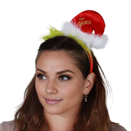Grinch-julekrone med mini-julehue