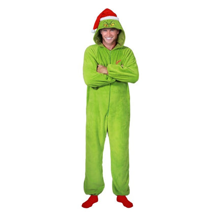 Grinch-kigurumi, grøn, 190 cm
