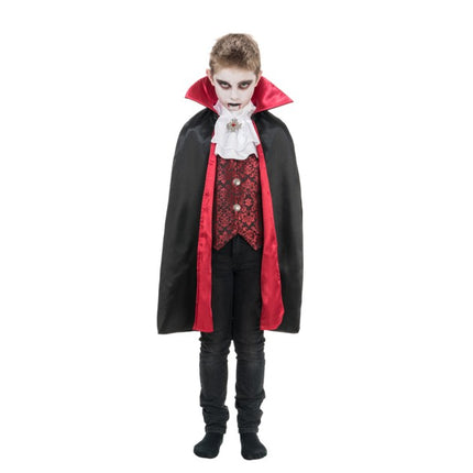 Theodor-vampyrkostume til børn, sort og rødt