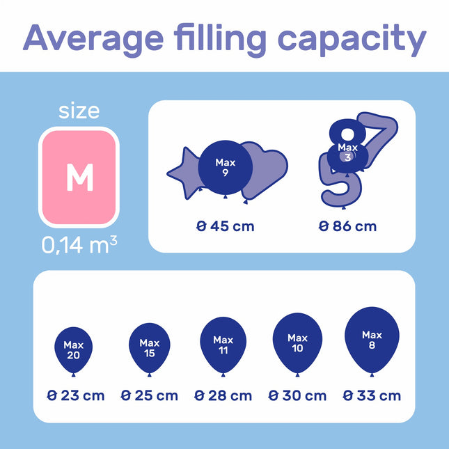 Heliumtank til 20 balloner