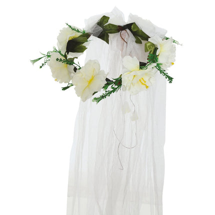 Tiara Bloemen Sluier van Fiestas Guirca koop je bij Partywinkel