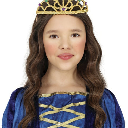 Tiara Goud Meisje Diamanten Kind van Fiestas Guirca koop je bij Partywinkel