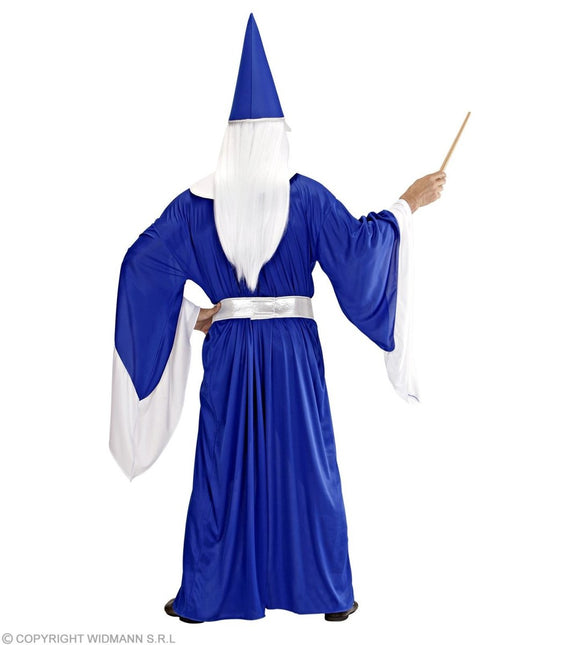Tovenaar Kostuum Blauw Wit Heren van Widmann koop je bij Partywinkel