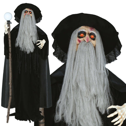 Tovenaar Pop Met Licht, Geluid En Beweging 1,9m van Fiestas Guirca koop je bij Partywinkel