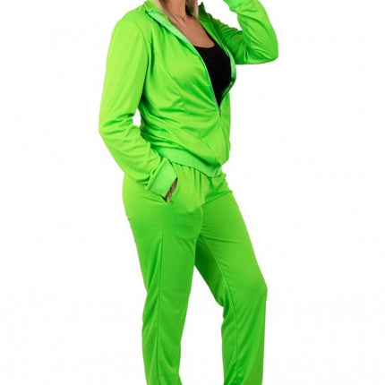 Trainingspak Dames Neon Groen van PartyXplosion koop je bij Partywinkel