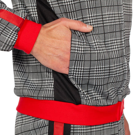 Trainingspak Fout Heren Grijs van Wilbers & Wilbers koop je bij Partywinkel