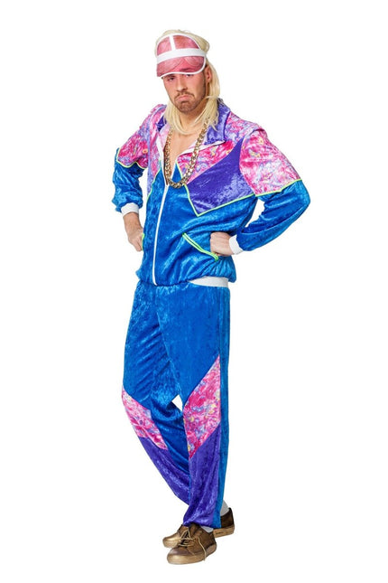 Trainingspak Jaren 80 Fluweel van Wilbers & Wilbers koop je bij Partywinkel