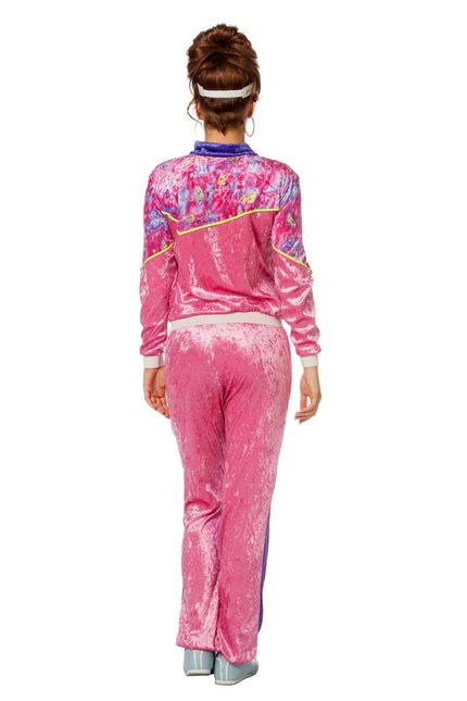 Trainingspak Jaren 80 Fluweel Dames van Wilbers & Wilbers koop je bij Partywinkel