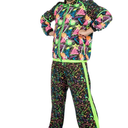 Trainingspak Jaren 80 Neon van Wilbers & Wilbers koop je bij Partywinkel