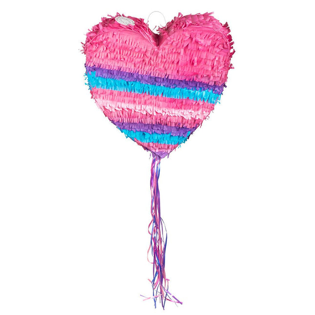 Trek Pinata Hart roze 37cm van Boland koop je bij Partywinkel