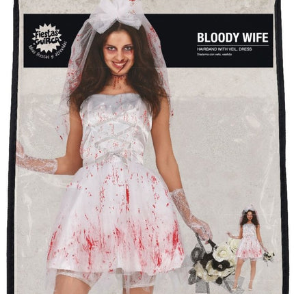 Trouwjurk Halloween Kostuum Dames van Fiestas Guirca koop je bij Partywinkel