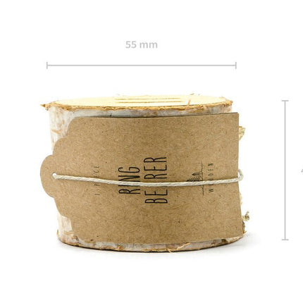 Trouwringen Doosje Hout 6cm van Partydeco koop je bij Partywinkel