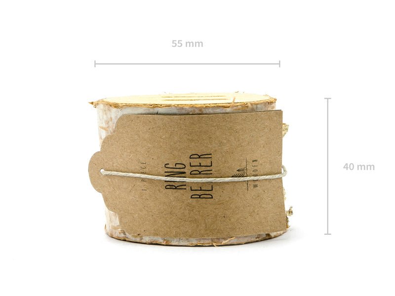 Trouwringen Doosje Hout 6cm van Partydeco koop je bij Partywinkel