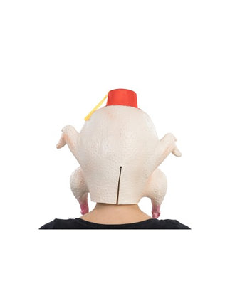 Kalkun-hovedmaske med fez, 37 cm