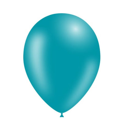 Turquoise Ballonnen 25cm 50st van Balloonia koop je bij Partywinkel