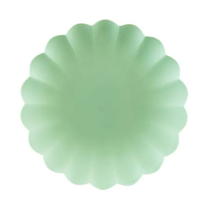 Turquoise Borden 22cm 4st van Partydeco koop je bij Partywinkel