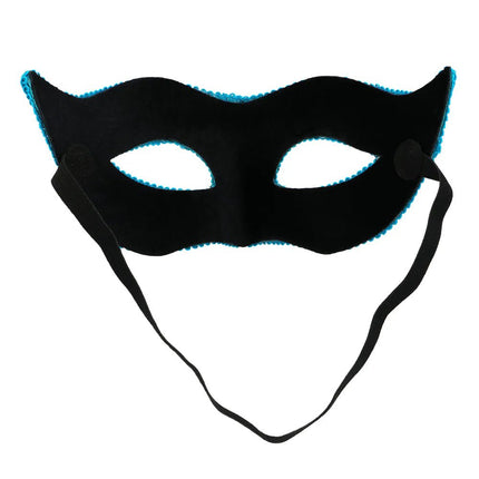 Turquoise Oogmasker Venice van Boland koop je bij Partywinkel
