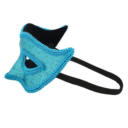 Turquoise Oogmasker Venice van Boland koop je bij Partywinkel