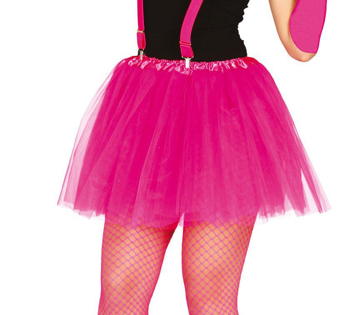 Tutu Neon Fuchsia 40cm van Fiestas Guirca koop je bij Partywinkel