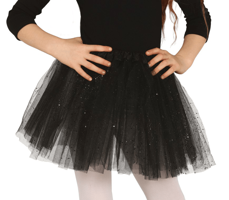 Tutu Zwart Kind 31cm van Fiestas Guirca koop je bij Partywinkel