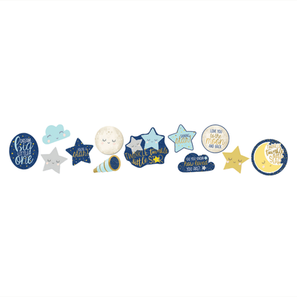 Twinkle Little Star Wanddecoratie 12 delig van Riethmueller koop je bij Partywinkel