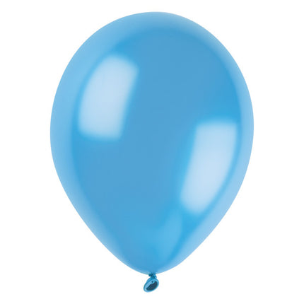 Lyseblå perleballoner, 30 cm, 50 stk.