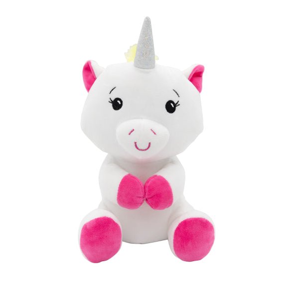 Unicorn Ballon Gewicht 2 - In - 1 Knuffel 21cm van Riethmueller koop je bij Partywinkel
