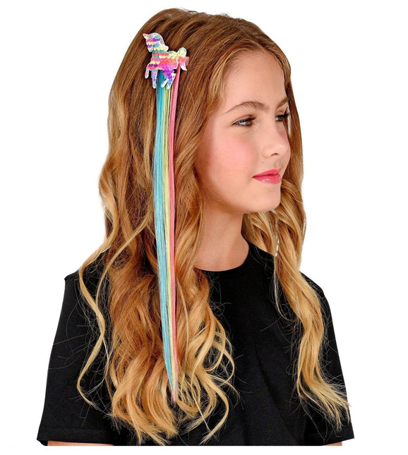 Unicorn Hair Extension Meisje van Widmann koop je bij Partywinkel