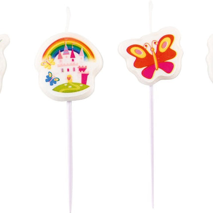 Unicorn Kaarsjes 7,5cm 4st van Riethmueller koop je bij Partywinkel