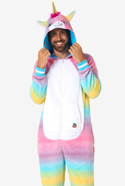 Unicorn Onesie Gekleurd van OppoSuits koop je bij Partywinkel