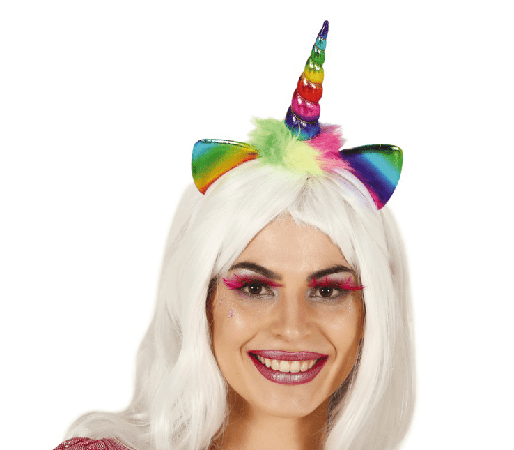 Unicorn Tiara Gekleurd van Fiestas Guirca koop je bij Partywinkel
