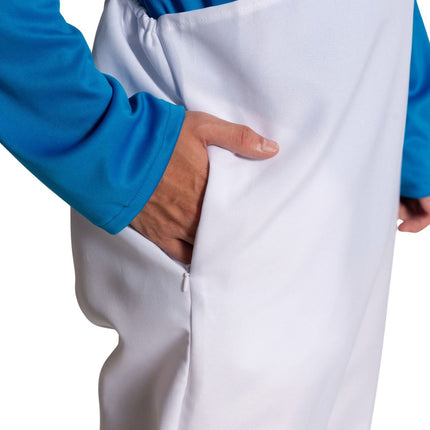 Smølfekostume hvid blå mænd