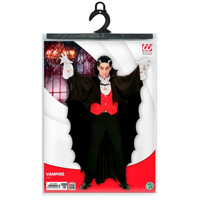 Vampier Cape Zwart 1,50m van Widmann koop je bij Partywinkel