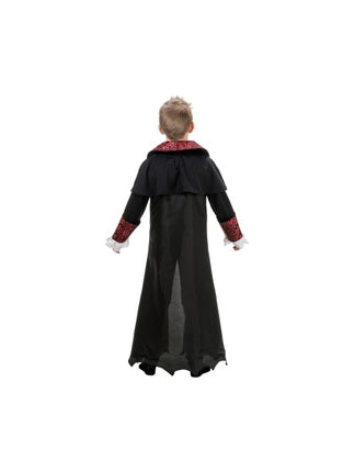 Vampyrkostume til børn, sort og rødt