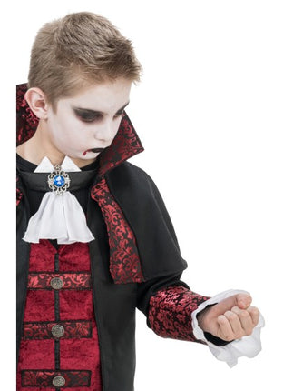 Vampyrkostume til børn, sort og rødt