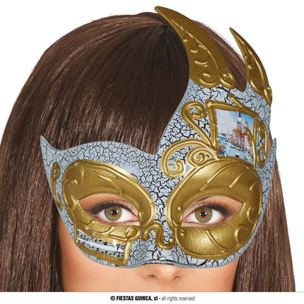 Venetiaans Oogmasker Goud van Fiestas Guirca koop je bij Partywinkel