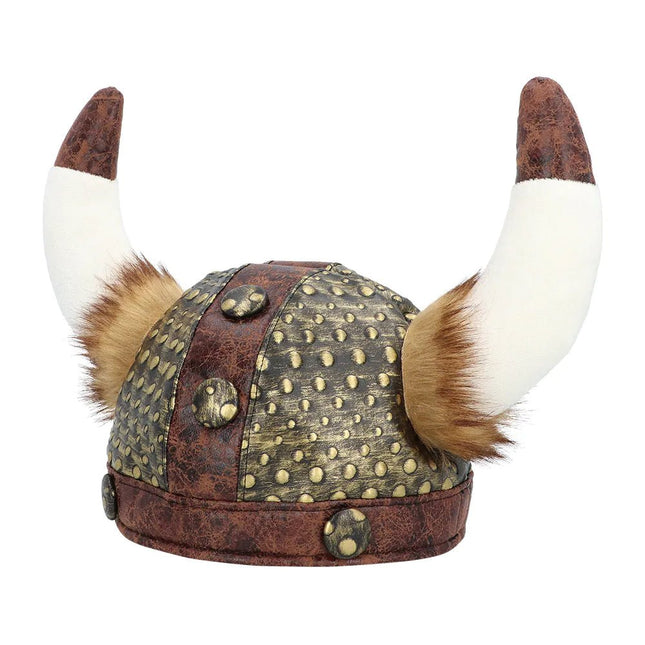 Viking Helm Bruin Wit van Boland koop je bij Partywinkel
