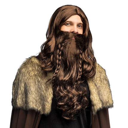 Viking Pruik Met Baard van Boland koop je bij Partywinkel
