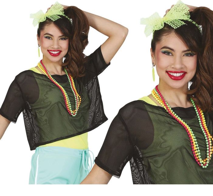 Visnet T/shirt Zwart Kort L van Fiestas Guirca koop je bij Partywinkel