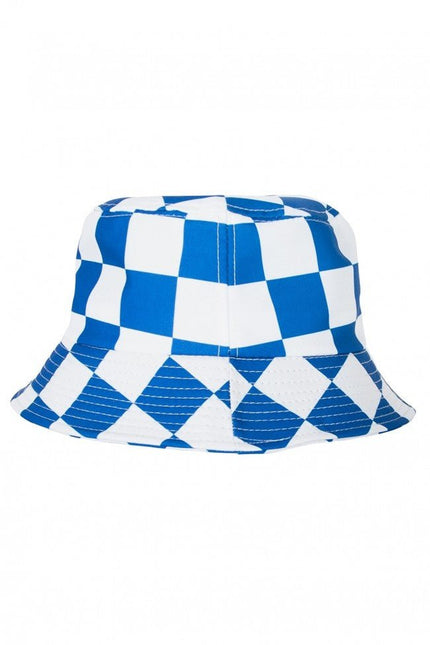 Vissershoedje Blauw /Wit Geblokt van PartyXplosion koop je bij Partywinkel
