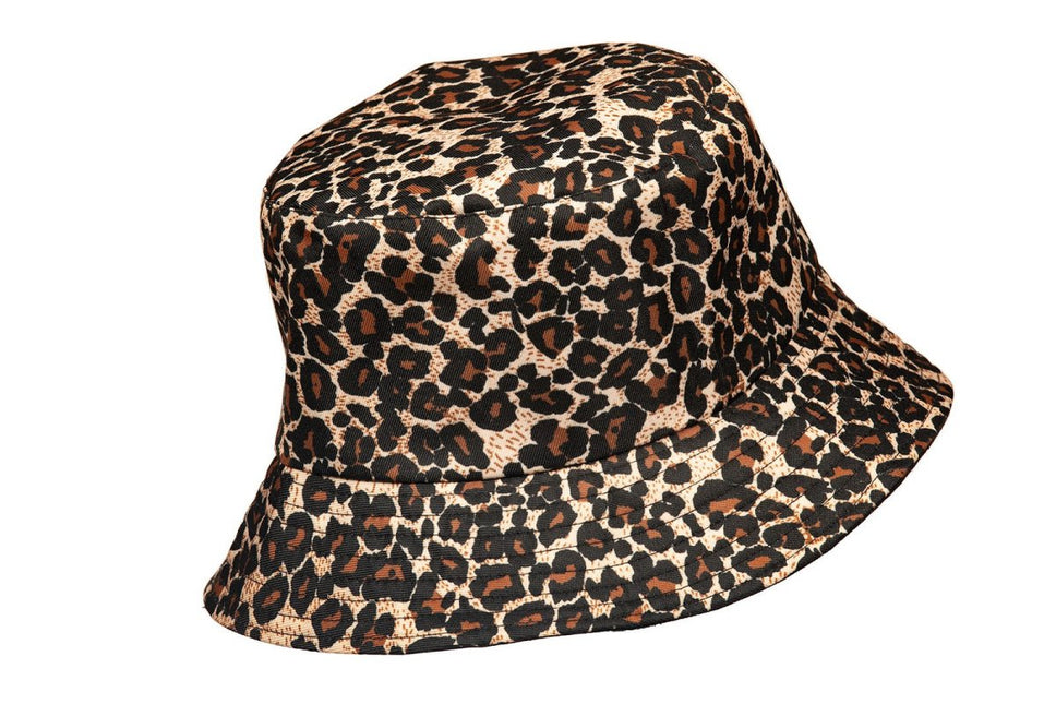 Panter Bucket Hat Bruin van Wilbers & Wilbers koop je bij Partywinkel
