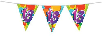 Vlaggenlijn 18 Jaar 10m van Haza Witbaard koop je bij Partywinkel