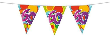 Vlaggenlijn 60 Jaar 10m van Haza Witbaard koop je bij Partywinkel