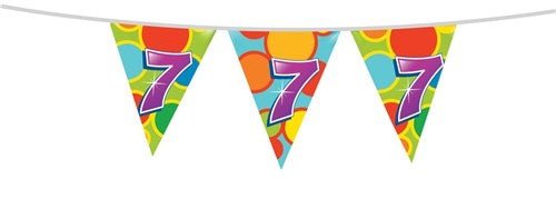 Vlaggenlijn 7 Jaar 10m van Haza Witbaard koop je bij Partywinkel