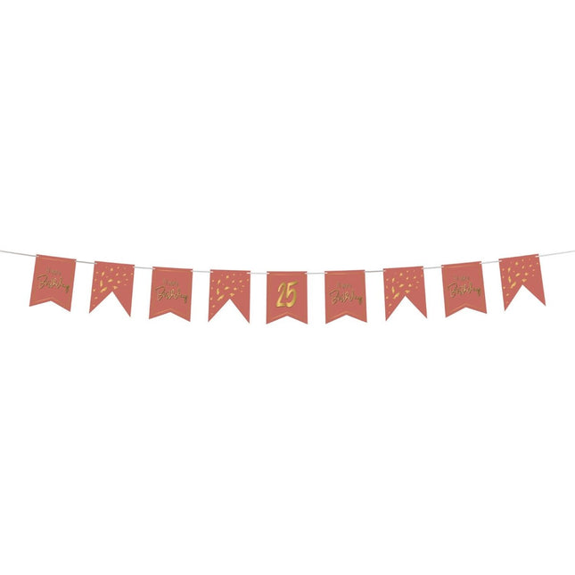 Vlaggenlijn DIY Leeftijd Golden Dusk - 4 meter van Folat koop je bij Partywinkel