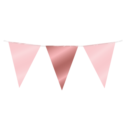 Vlaggenlijn roze rosegoud van Paper Dreams koop je bij Partywinkel
