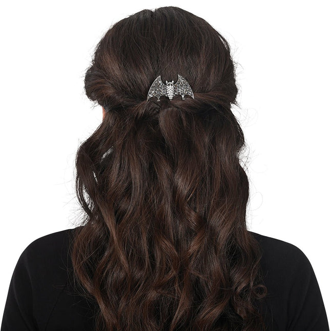Vleermuis Haarclip 9cm 2st van Fiestas Guirca koop je bij Partywinkel