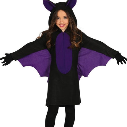 Vleermuis Halloween Kostuum Meisje paars van Fiestas Guirca koop je bij Partywinkel