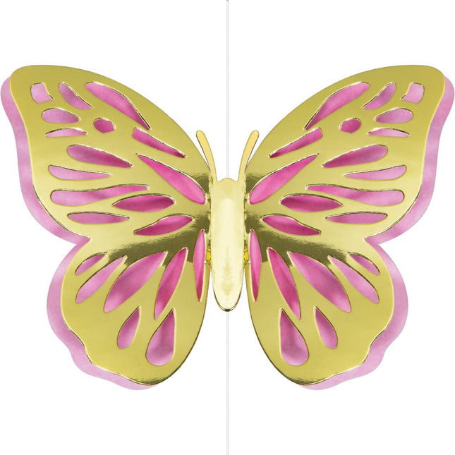 Vlinder Hangdecoratie 18cm 3st van Creative Converting koop je bij Partywinkel